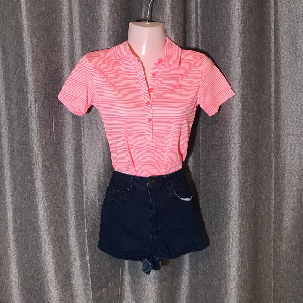Under Armour Women's Short Sleeve Salmon Pink Top